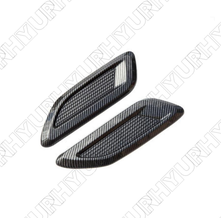 Car Air Flow Intake Hood Scoop Vent Bonnet Decorative Cover Universal 1Pair