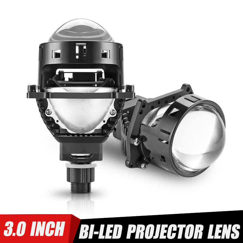 2X 3.0 Bi LED Projector Lens LHD Headlight Kit 20000LM Hi-Lo H4 H7 9005 9006