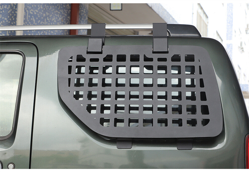 Alloy/Iron Rear Window Glass Armor Protector Trim Fit for Suzuki for Jimny 2007-2017