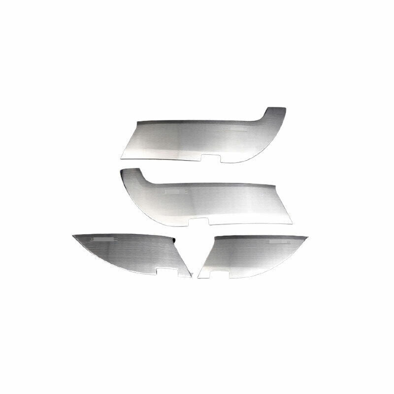 for Benz GLE GLS 2016-2019 Silver Steel Inner Door Protect Panel Cover Trim 4PCS