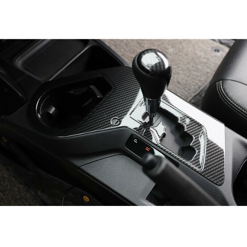 for Toyota RAV4 2016-2018 Carbon Fiber pattern Inner Gear Shift Frame Cover Trim