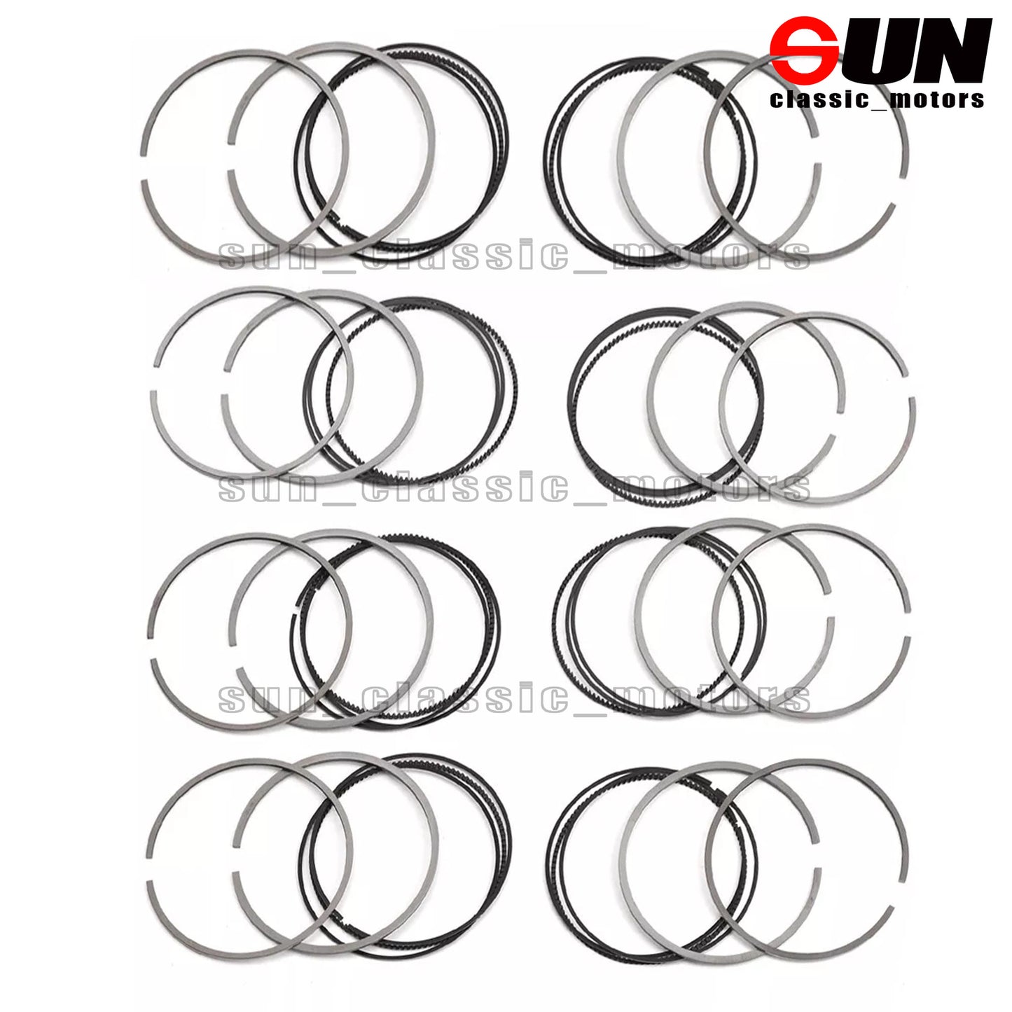 STD 8x Piston Ring Kit for GL500, E500, ML550, W166, M278 4.6T, 4.7T