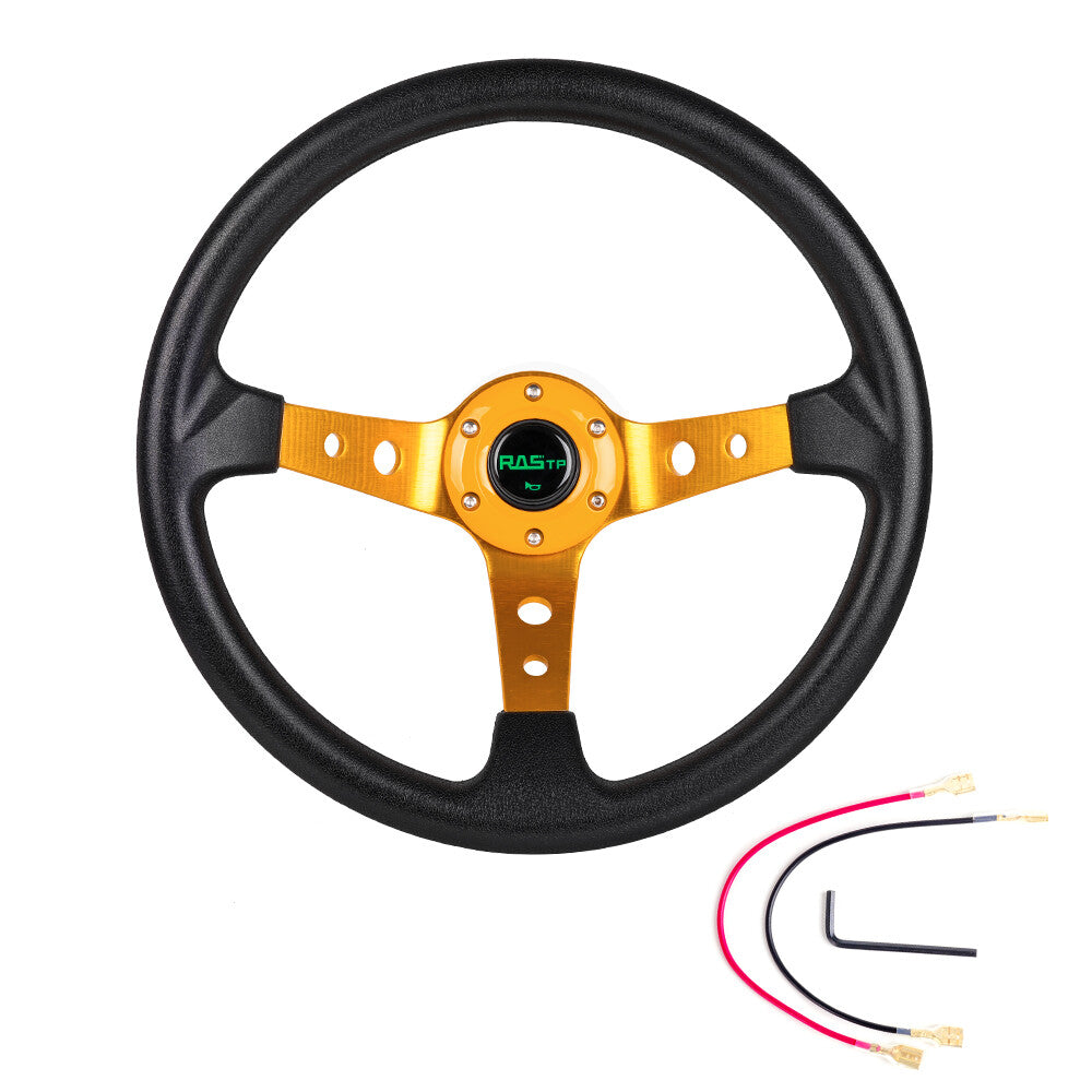 13.5 345cm 9.5cm Deep Dish Universal Drifting Racing Steering Wheel Aluminum