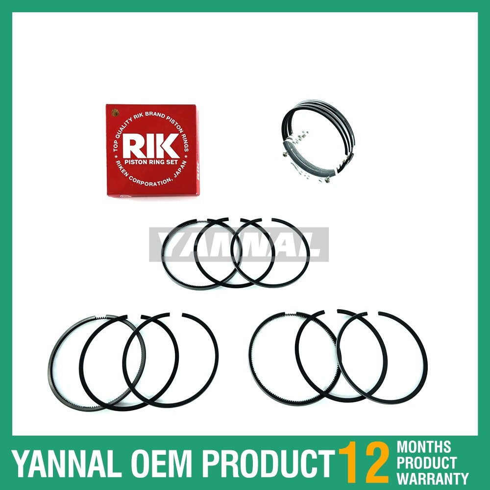 new 4JK1 piston rings suitable for Isuzu engine spare parts.