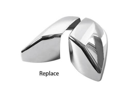 2X ABS Chrome Exterior Door Rear View Mirror Cover Trim for Cadillac CT4 2020-24
