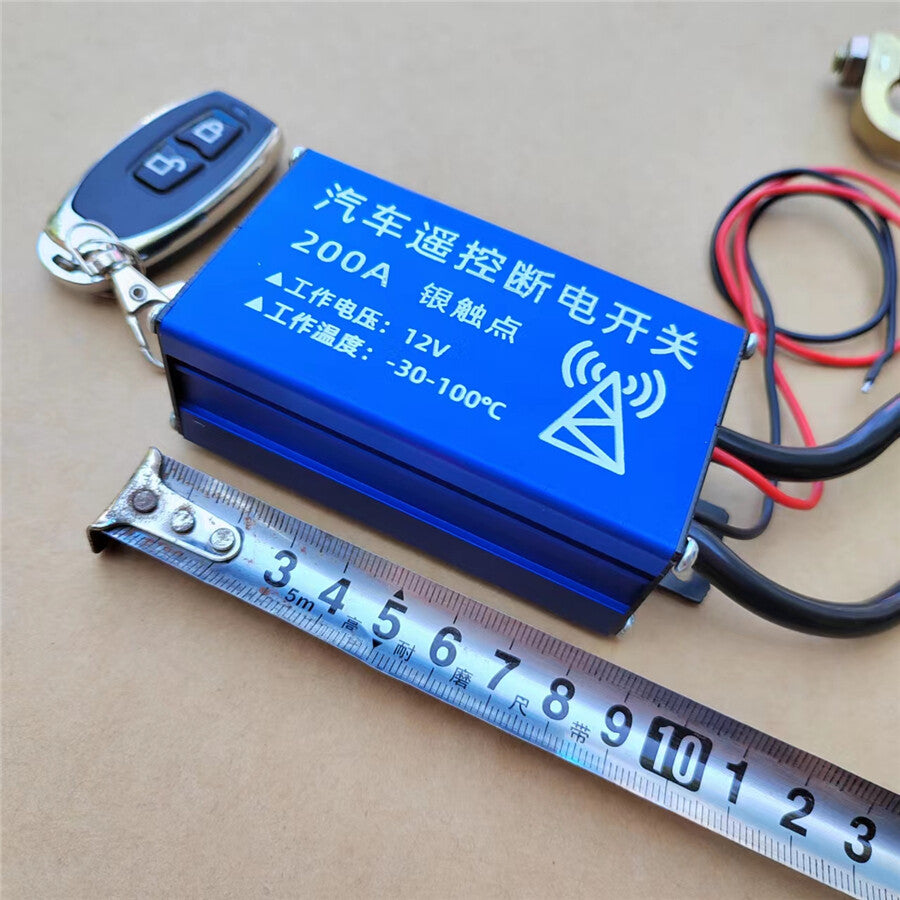 12V 200A Car Battery Disconnect Switch System Remote Control+Battery Isolator US