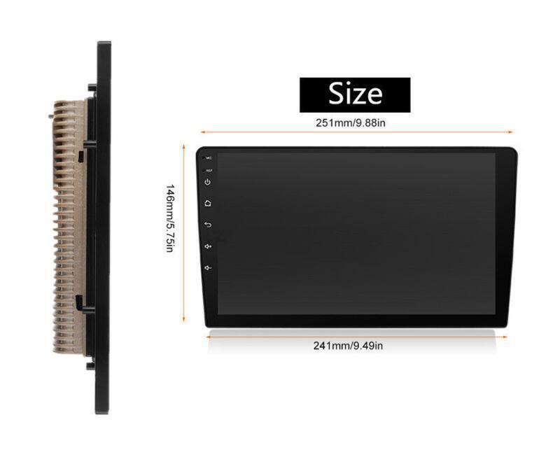 Auto Ultra thin 1+16G Stereo Radio Android 7.1 10.1 1080P 2Din Touch Screen