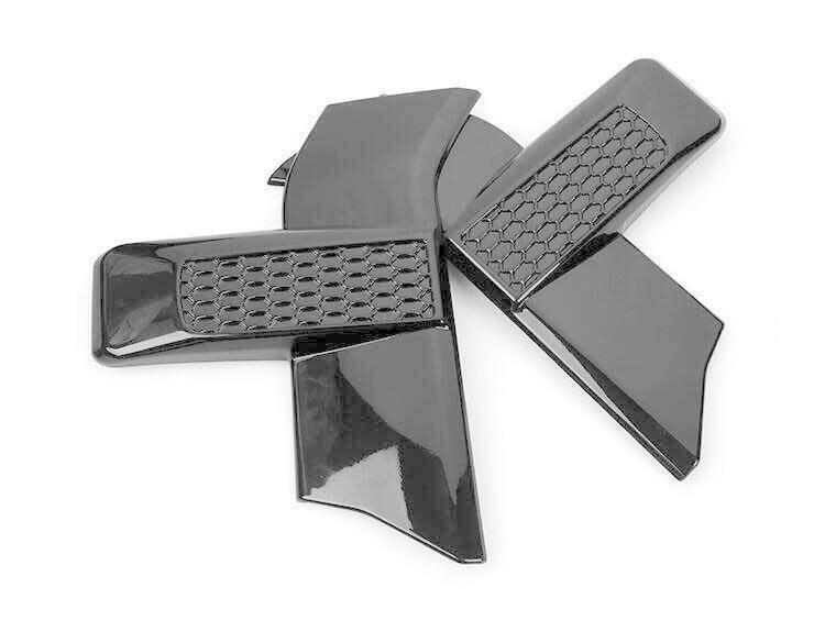 Gloss Black Front Headlight Lamp Cover Trim 2pcs for Ford F150 F-150 2015-2020 A