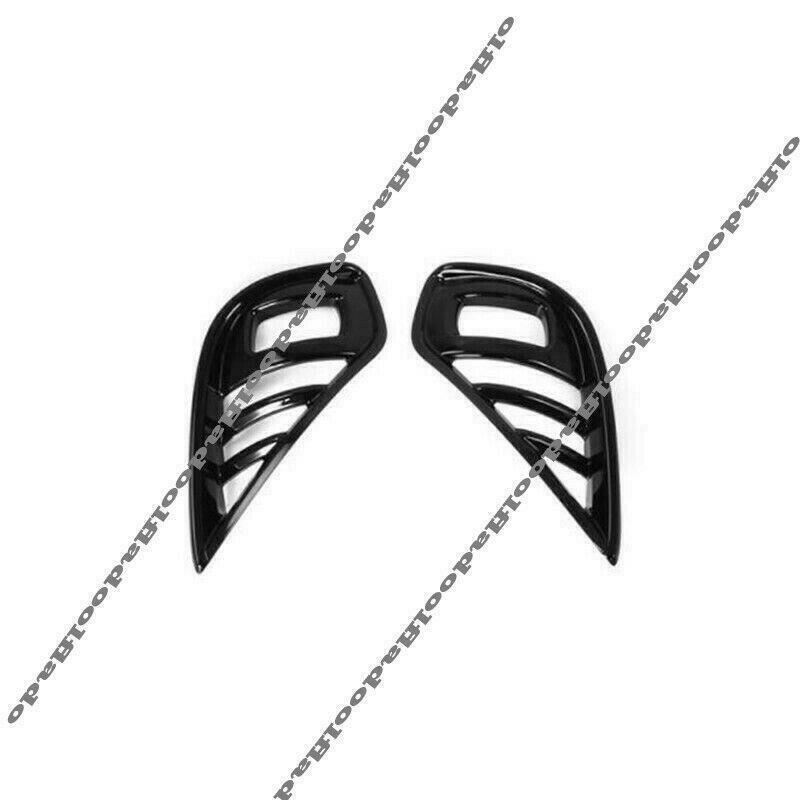 Gloss Black Front Bumper Fog Lamp Cover Trim for Toyota Highlander 2020-2023