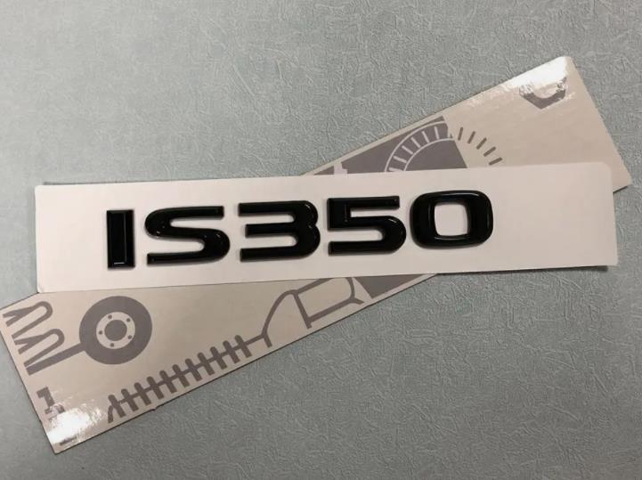 Gloss Black For 2014-2024 IS 350 IS350 Letter Emblem Rear Trunk Sticker Badge 1x