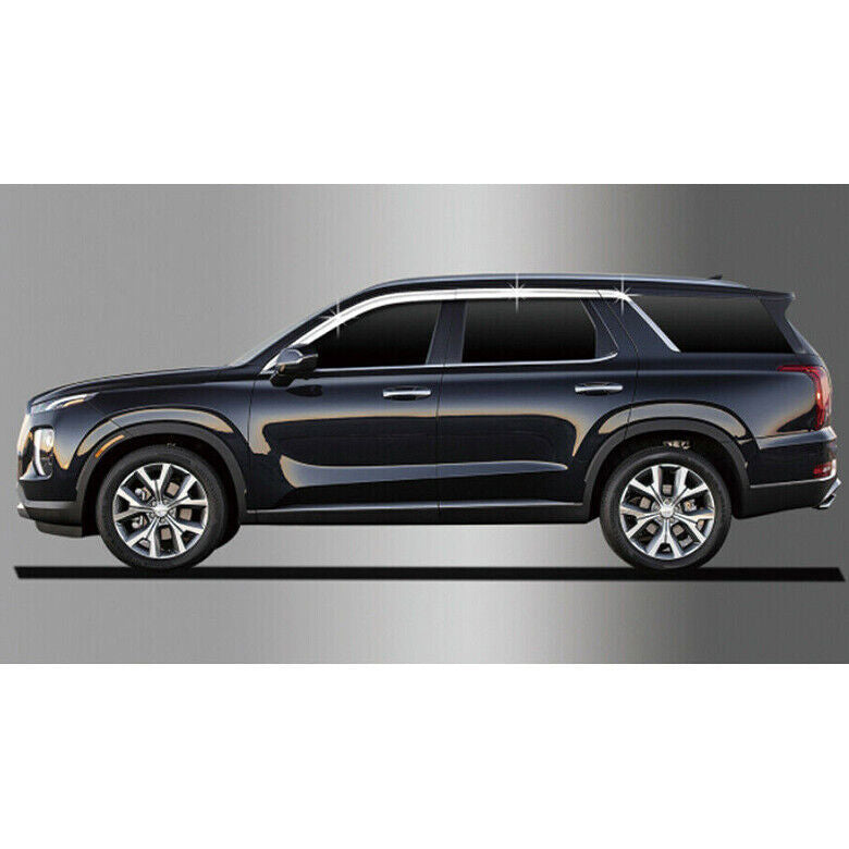 for Hyundai Palisade 2020-2024 silver Window Vent Visor Sun Rain Deflector Guard
