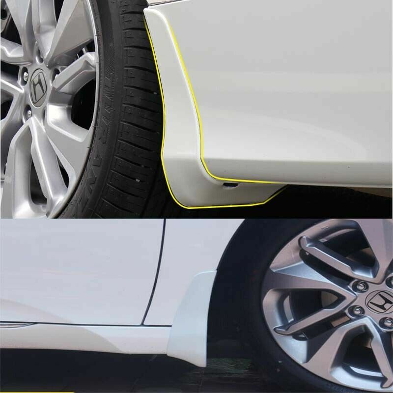 for Honda Accord 2018-2021 Splash Guard Mudguard Fender Mud Flap W/White Painted