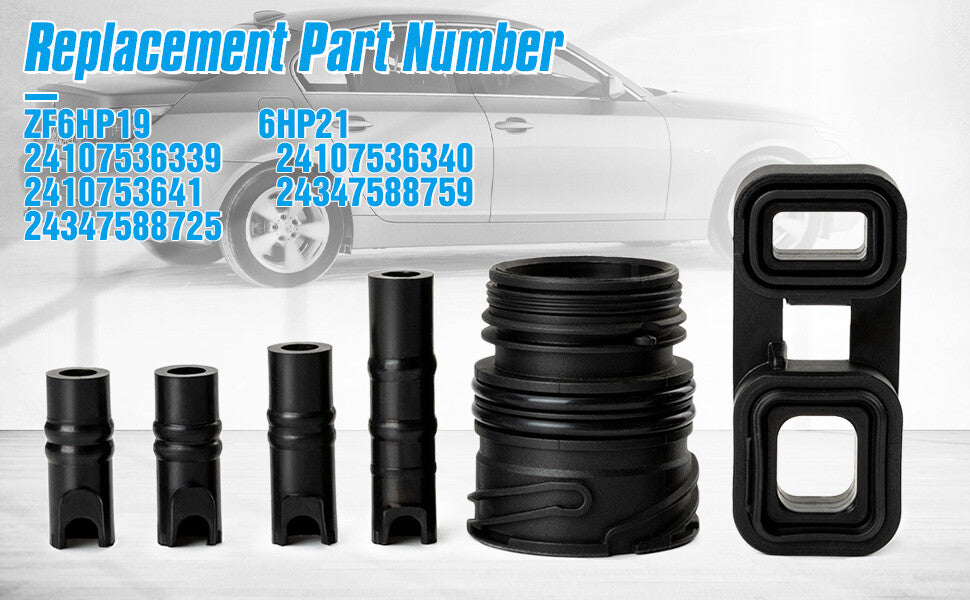 6PCS For 2006 530i 3.0L Valve Body To Case Sleeve Seal kit Mechatronic Kit v