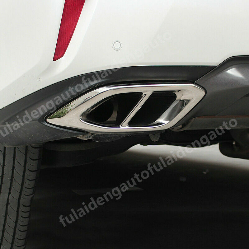 for Lexus RX350 RX450H 16-19 Chrome Rear Tail End Tip Pipe Exhaust Muffler Cover