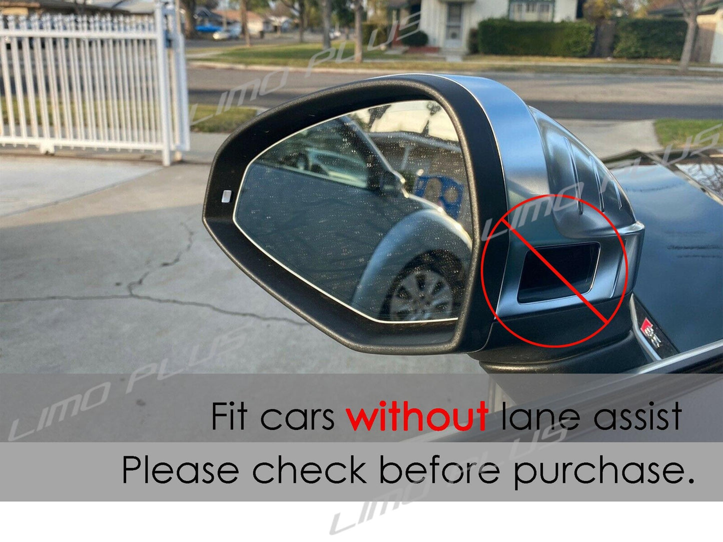 for Audi B9 A4 S4 A5 S5 RS5 2017-2024 Carbon Fiber Mirror Cover with Auxiliary v
