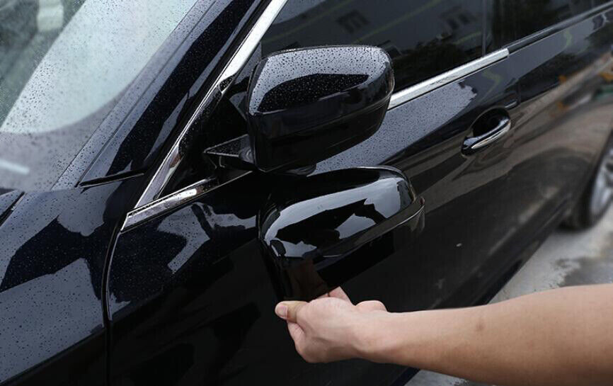 2PCS Exterior Rear View Mirror ABS Black Cover Trim for BMW 5 Series 2018-2022