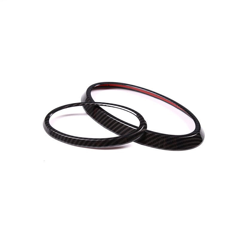 Car Front Rear Logo Emblem Badge Ring Decoration Carbon for Subaru XV 2022