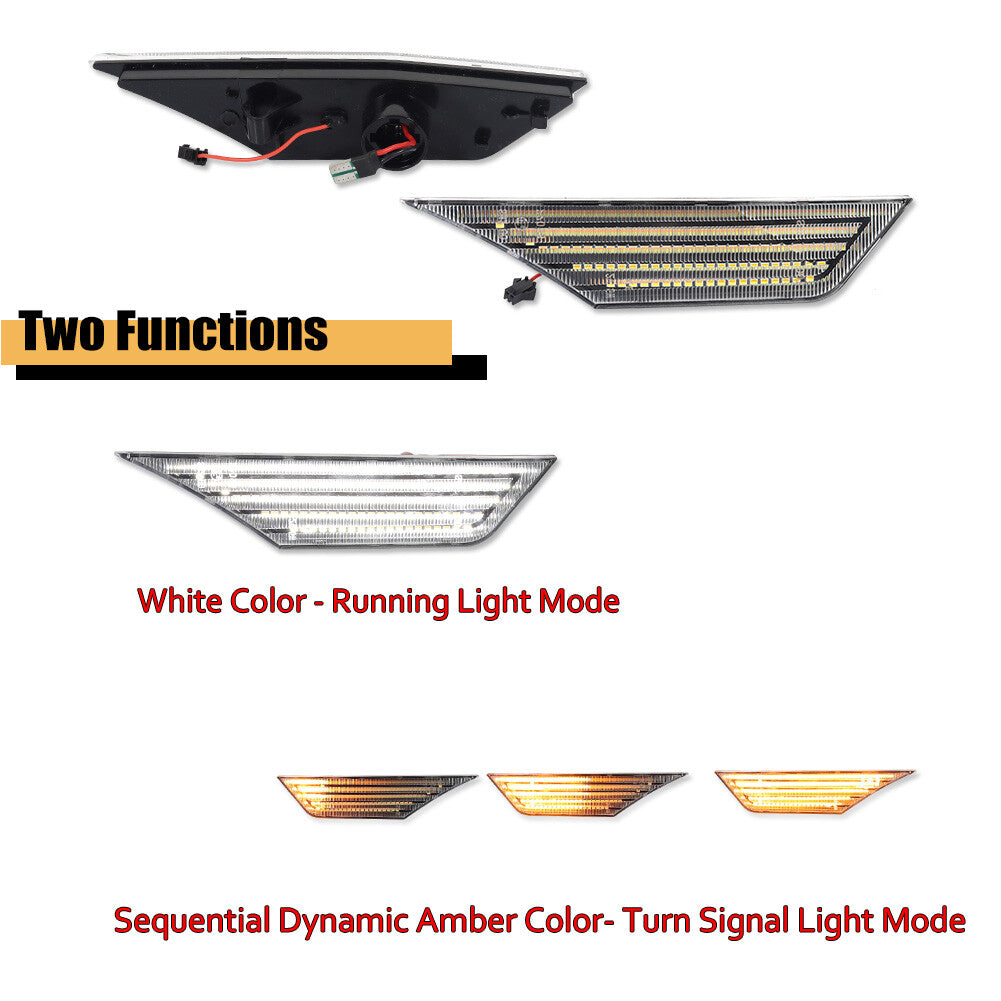 Suitable for 2016-21 for Honda civilian transparent side marker light rotating signal light switch LED- v