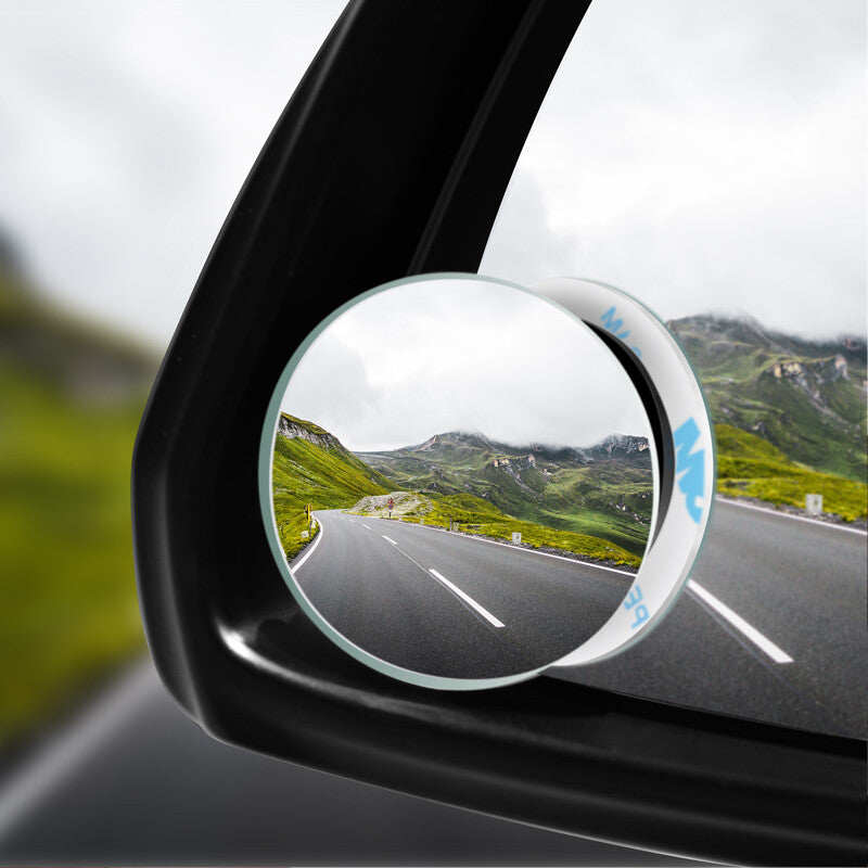 2x Blind Spot Car Mirror Rimless Frameless Glass Wide Angle Convex Mirrors