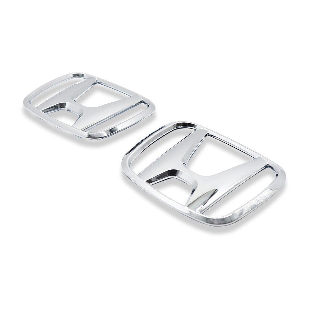 for Civic FC 2016 - 2021 Front Badge Sticker Decal Silver Badge Enhancement