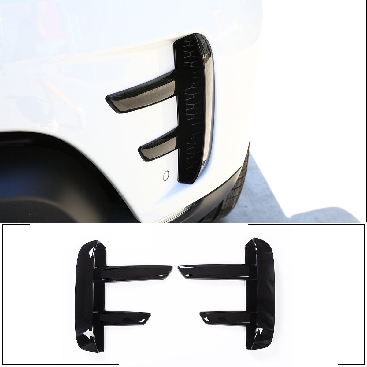 For Altima 2019-2021 pair of black windshield wipers side decor cowl cover- v