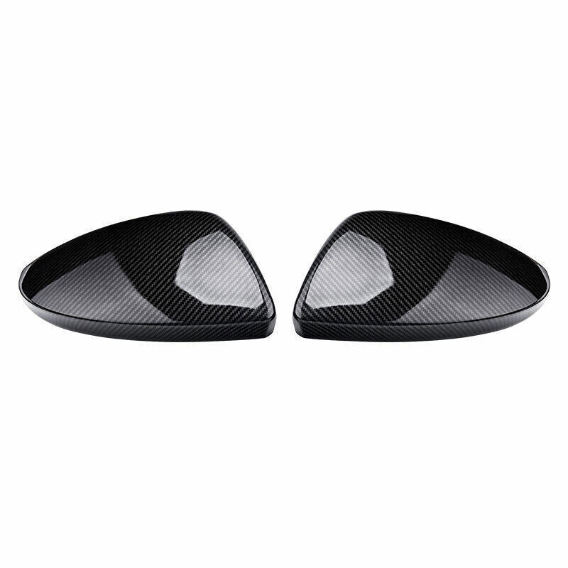 Fit for Audi A6 2019-2024 ABS Carbon Fiber Rear View Side Door Mirror Cover Trim