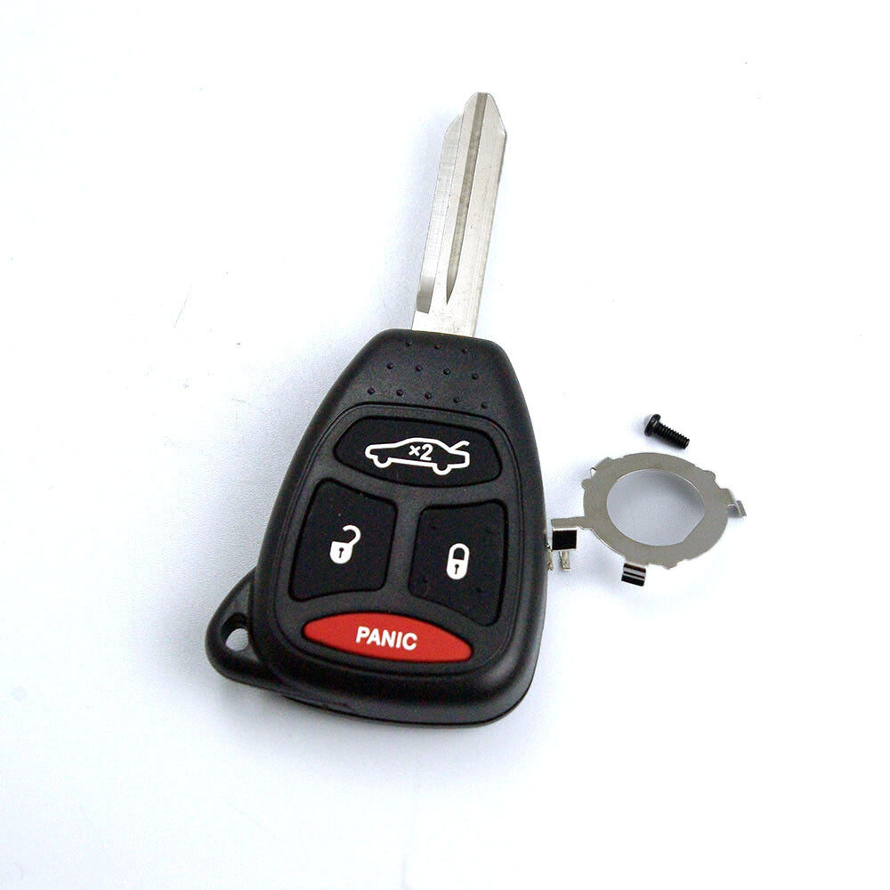 Remote Key Shell FOB Case w/ Blade Pad uncut fits for Chrysler for Dodge for Jeep 4 Button Q