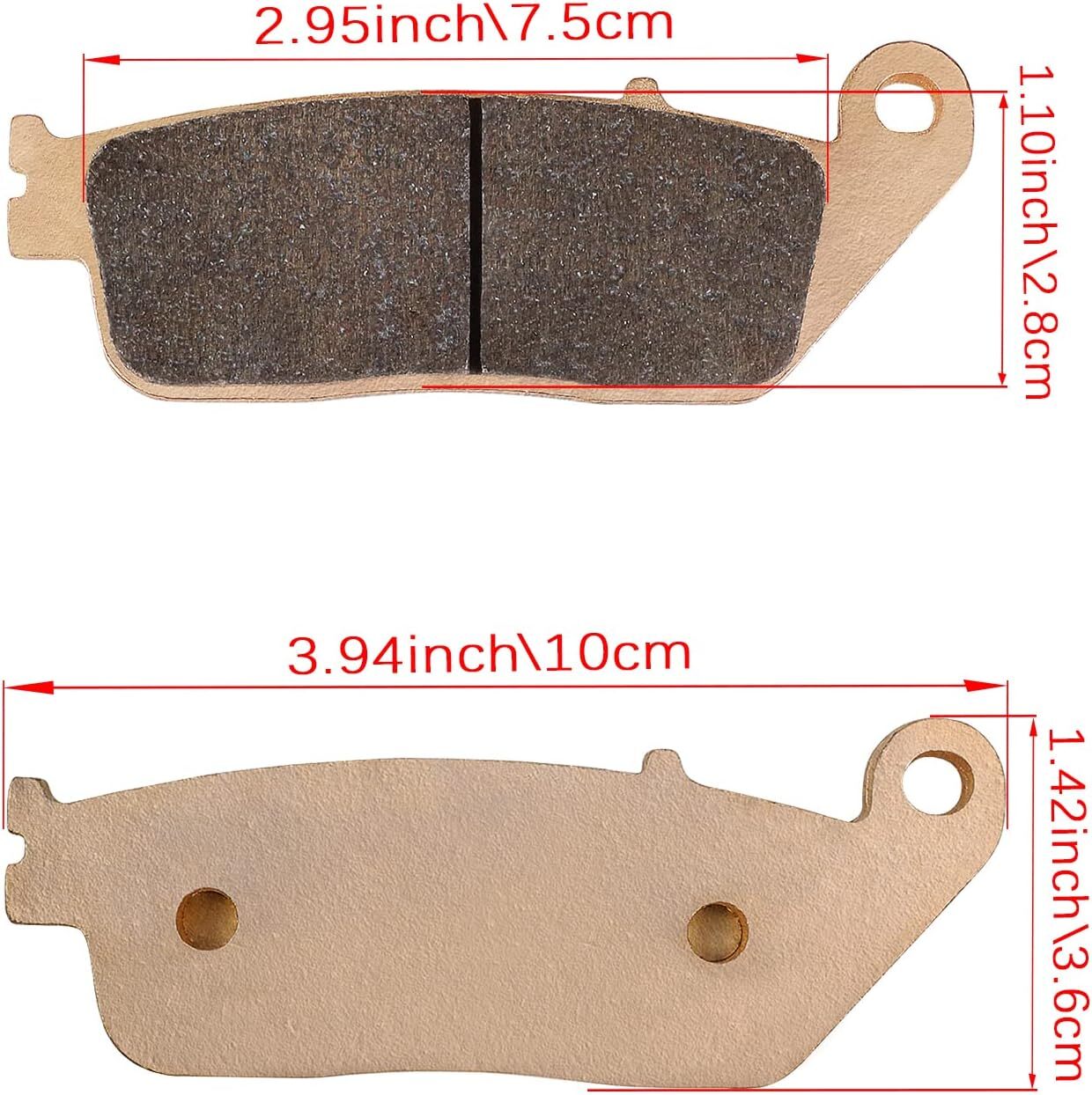 Sintered Brake Pad for Honda Shadow 1100 Shadow Sabre 1300 VTX1300C VTX1300R