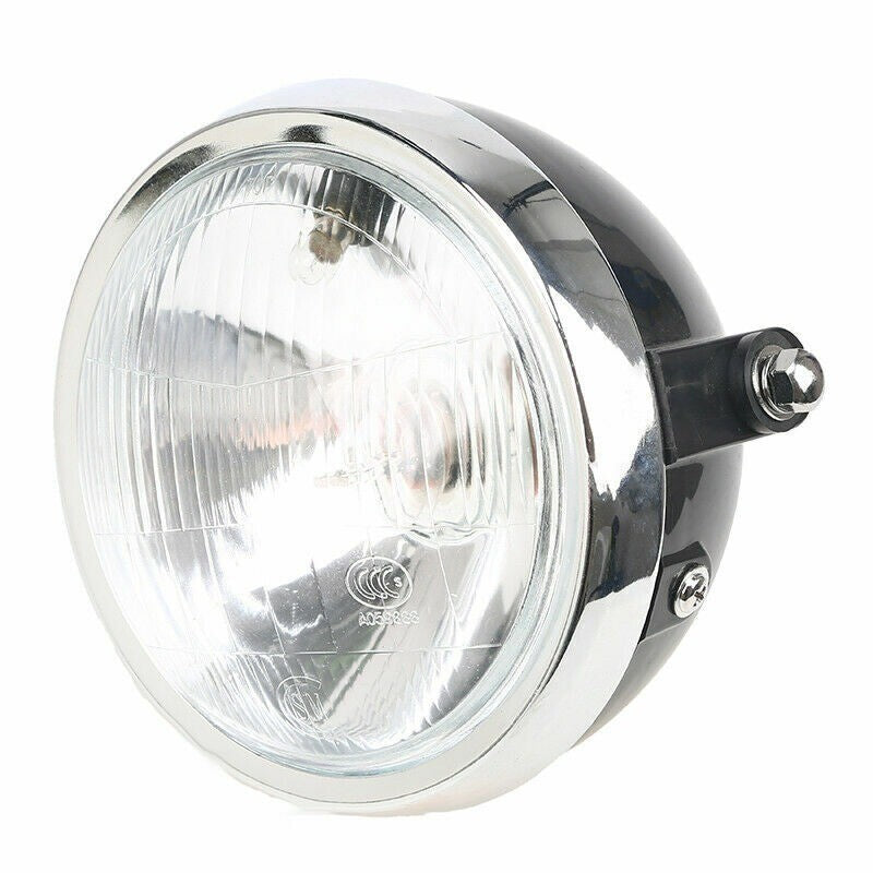 Brand new round, black metal headlight for Honda CG125 CB125S PSB motorcycles. Q