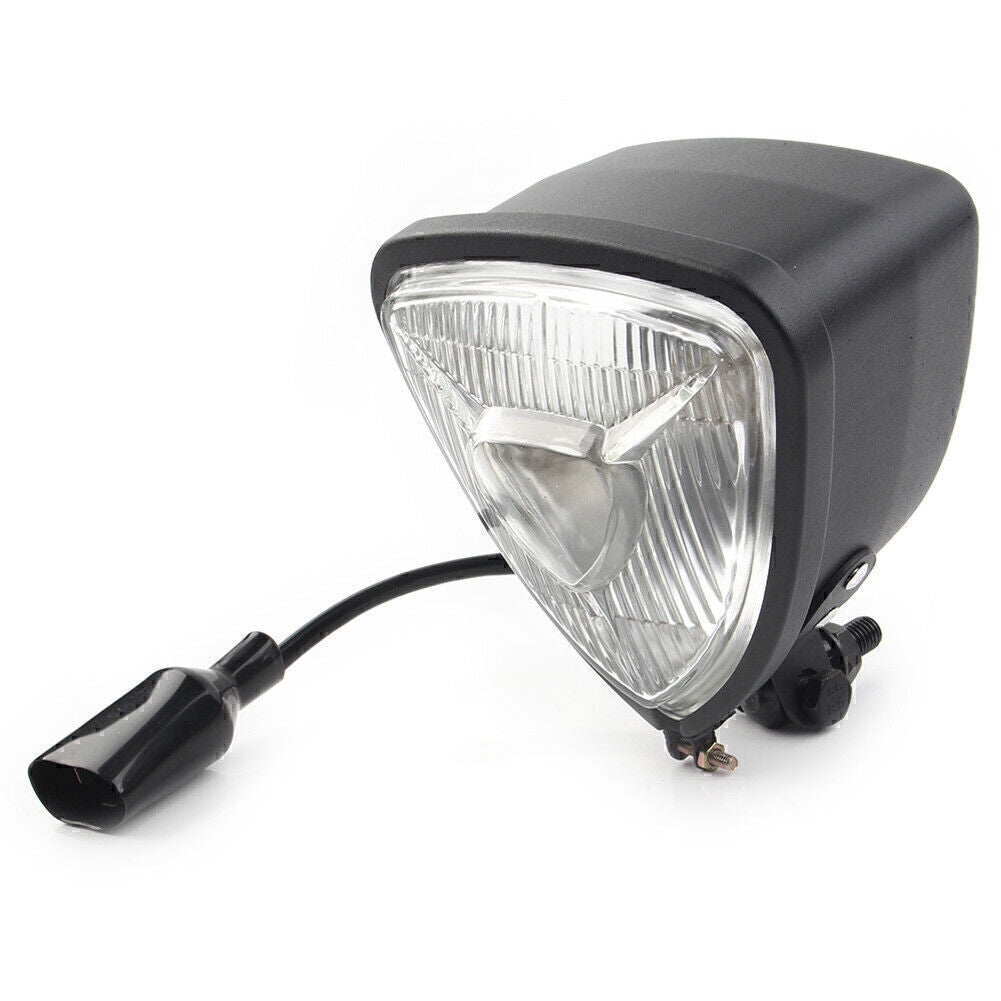 12V Triangle Motorradscheinwerferlampe Klar F¨¹r for Harley Chopper Bobber Custom