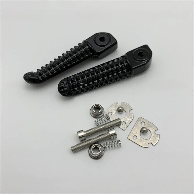 Black rear footrest spikes for Yamaha YZF1000 R1 R6 R3 R15 R25