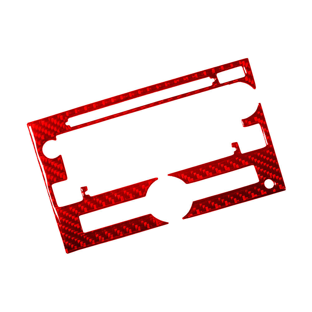 Red Carbon Fiber Interior Left Of Gear Shift Cover Trim For Supra A90 v