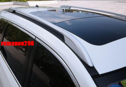 for Nissan Rogue 17-20 Silver Top Side Bars Rail Roof Rack Luggage Carrier Trim