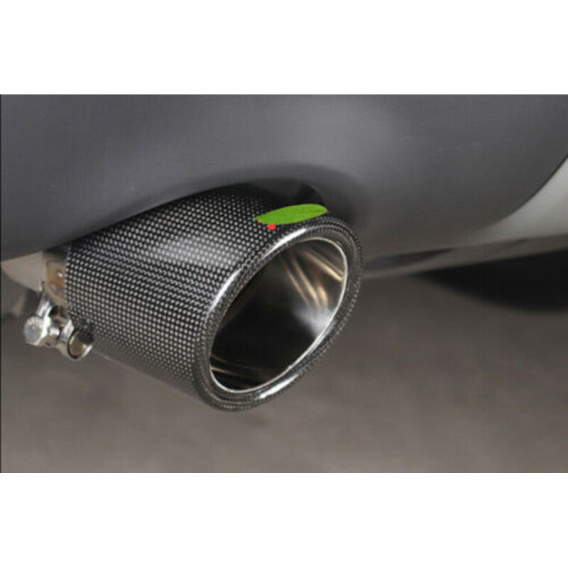 for Range Rover Evoque 12-19 Carbon Fiber Exhaust Muffler Tail Pipe Tip Tailpipe
