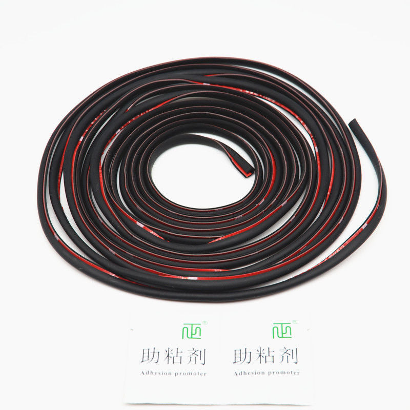 Car Black Silicone Anti-Rub Door Side Guards Edge Strips Crash Protection Pad