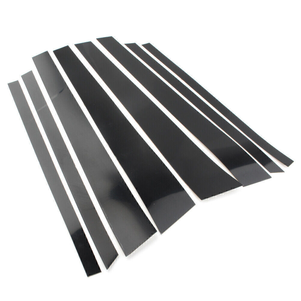 Door Trim Pillar Posts Cover Trim Panel Set for BMW X5 E70 2007-2013 8PCs Black