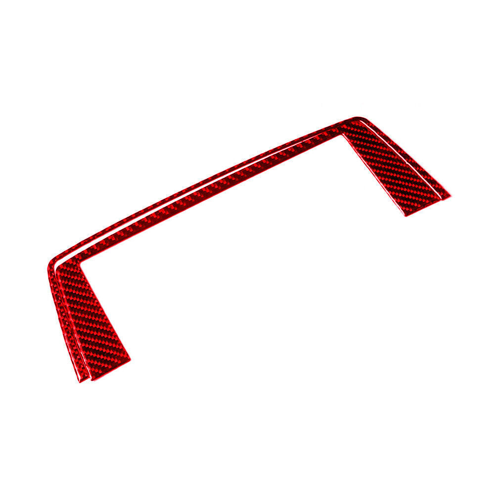 Red Carbon Fiber Gear Shift Panel Decorative Cover Trim for Camry 2012-14 v
