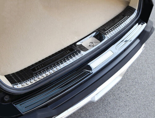for Toyota Highlander Sill Plate Black Steel Inner Rear Bumper Protector 14-2019