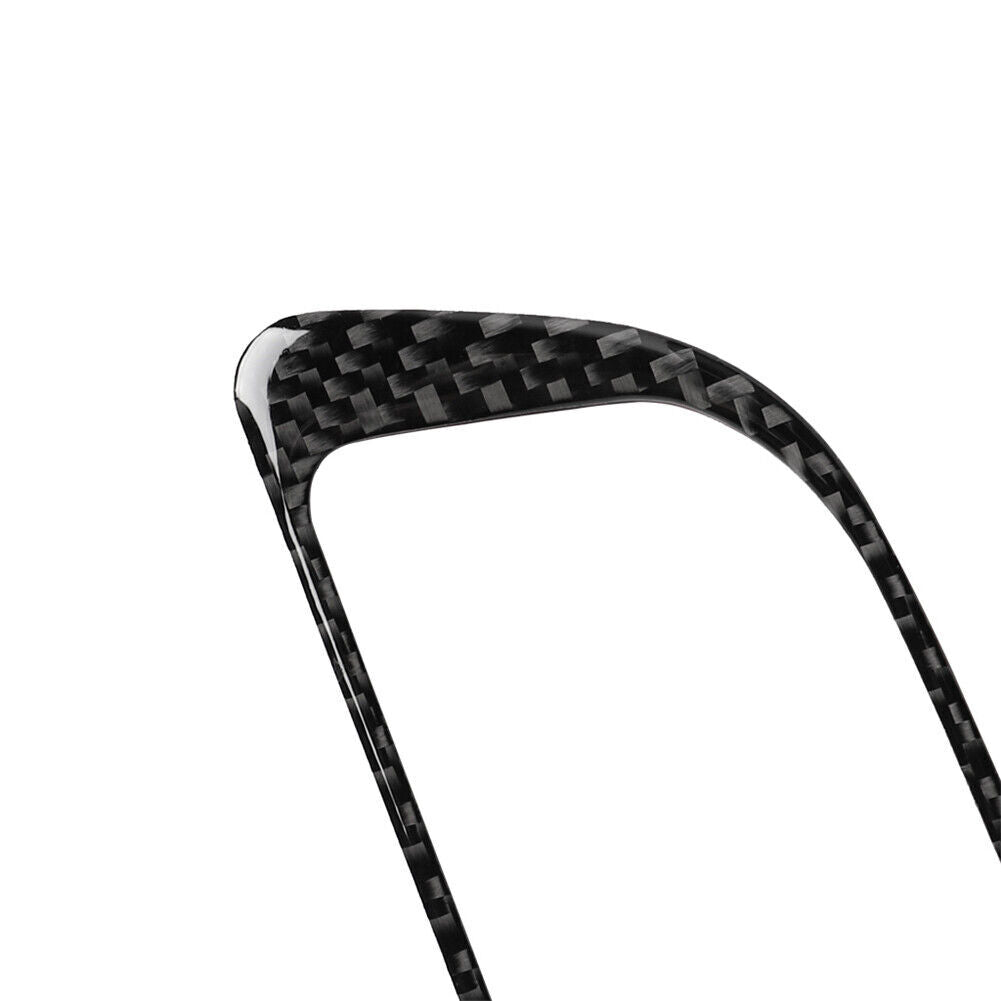 for Audi A4 B9 2017-2019 Carbon Fiber Rear Ashtry Panel Decorative Cover Trim v
