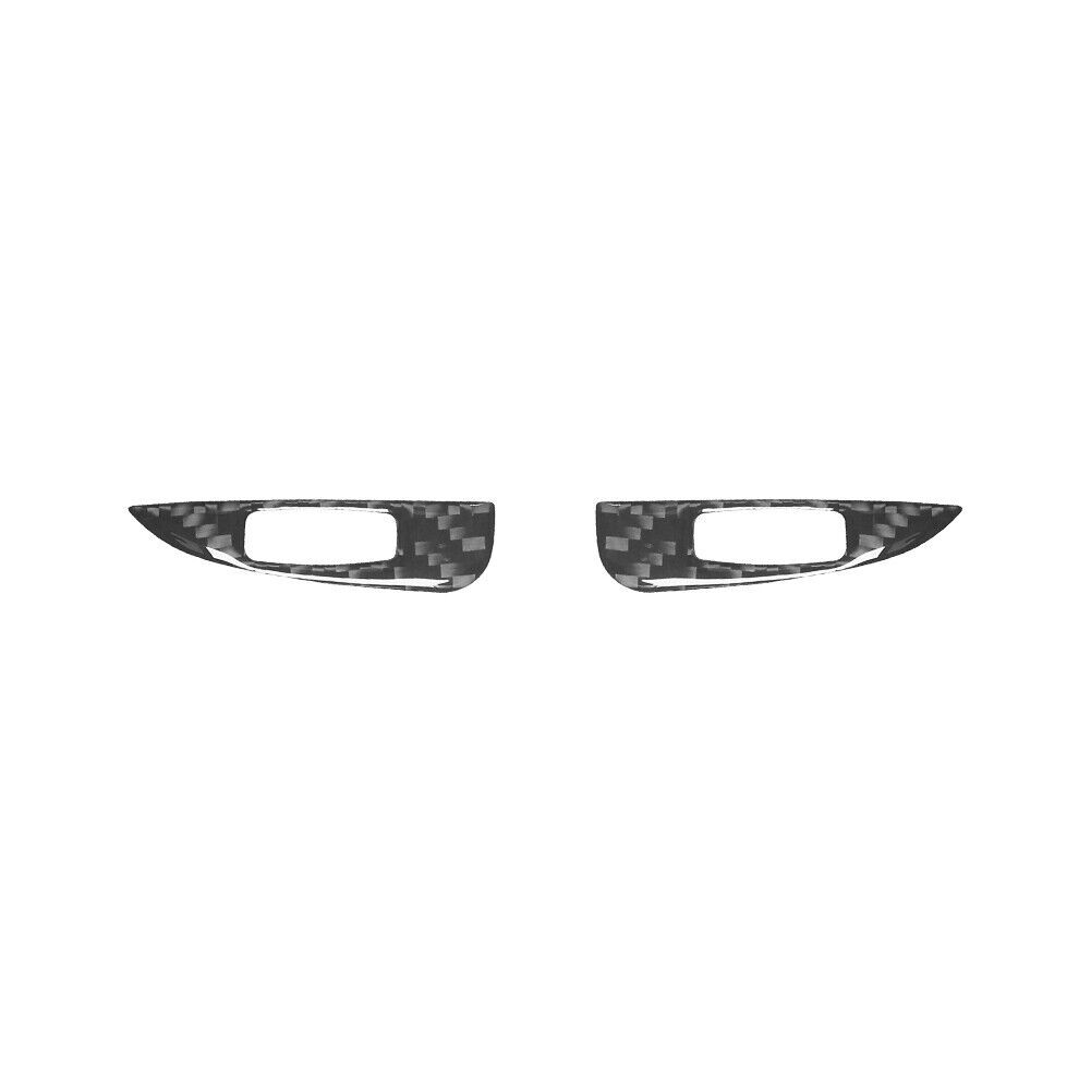 2x Carbon Fiber Front Dashboard Air Vent Trim for Dodge Durango 2014-2020 Type A