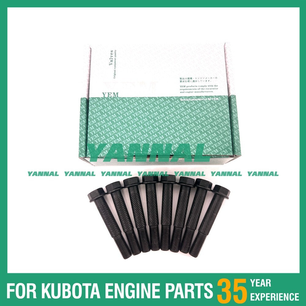 Brand new 8-piece connecting rod bolt set for V2403 and V2203 engine parts.