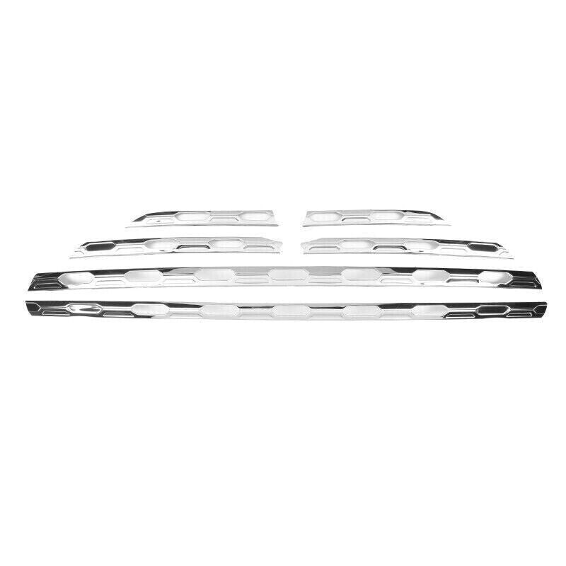 6p Fit For 2019-2023 for Toyota RAV4 Stainless Chrome Front Center Grille Cover Trim