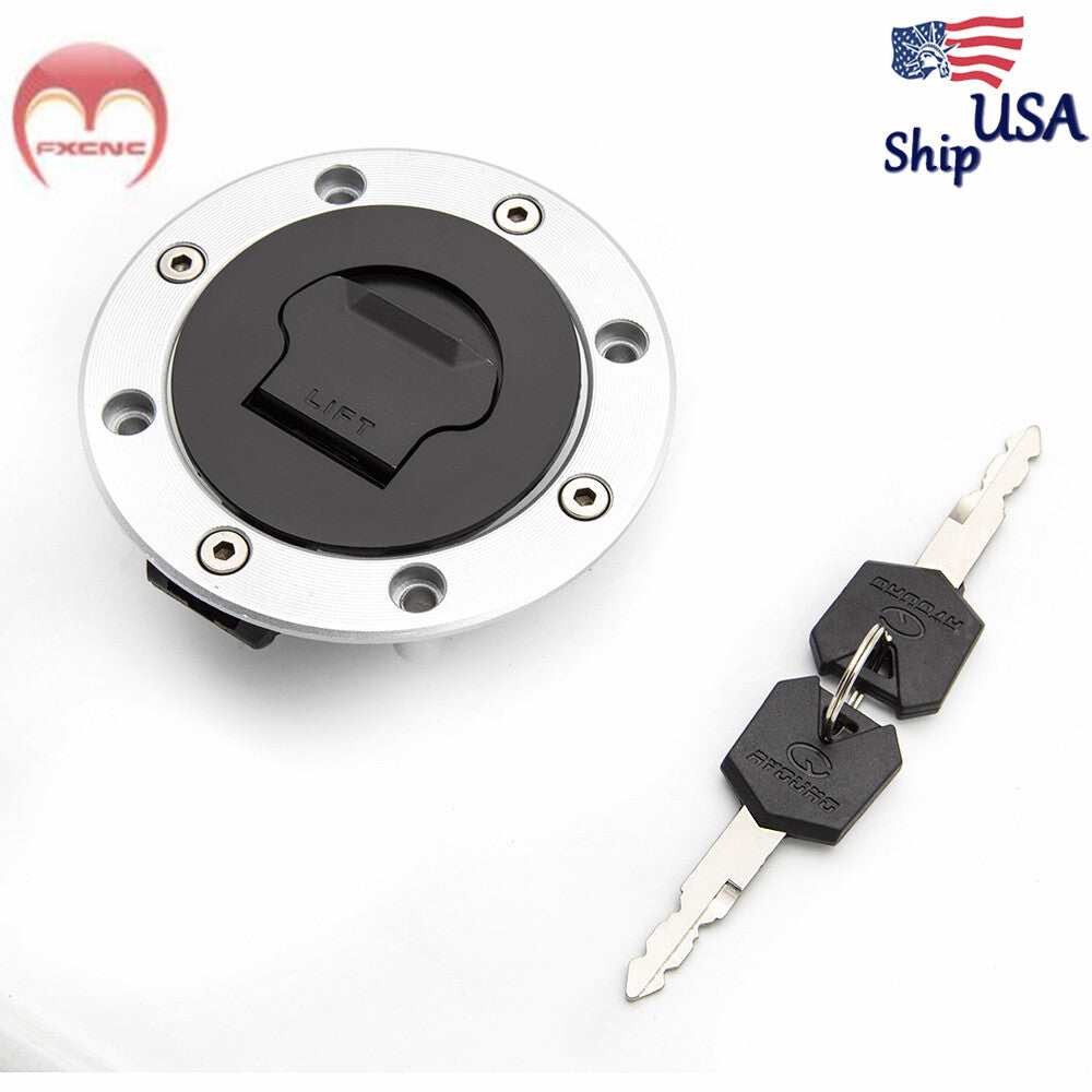 CNC fuel tank cap lock key for Suzuki GSX750 (1989-2004, 2003, 2002, 2001-)