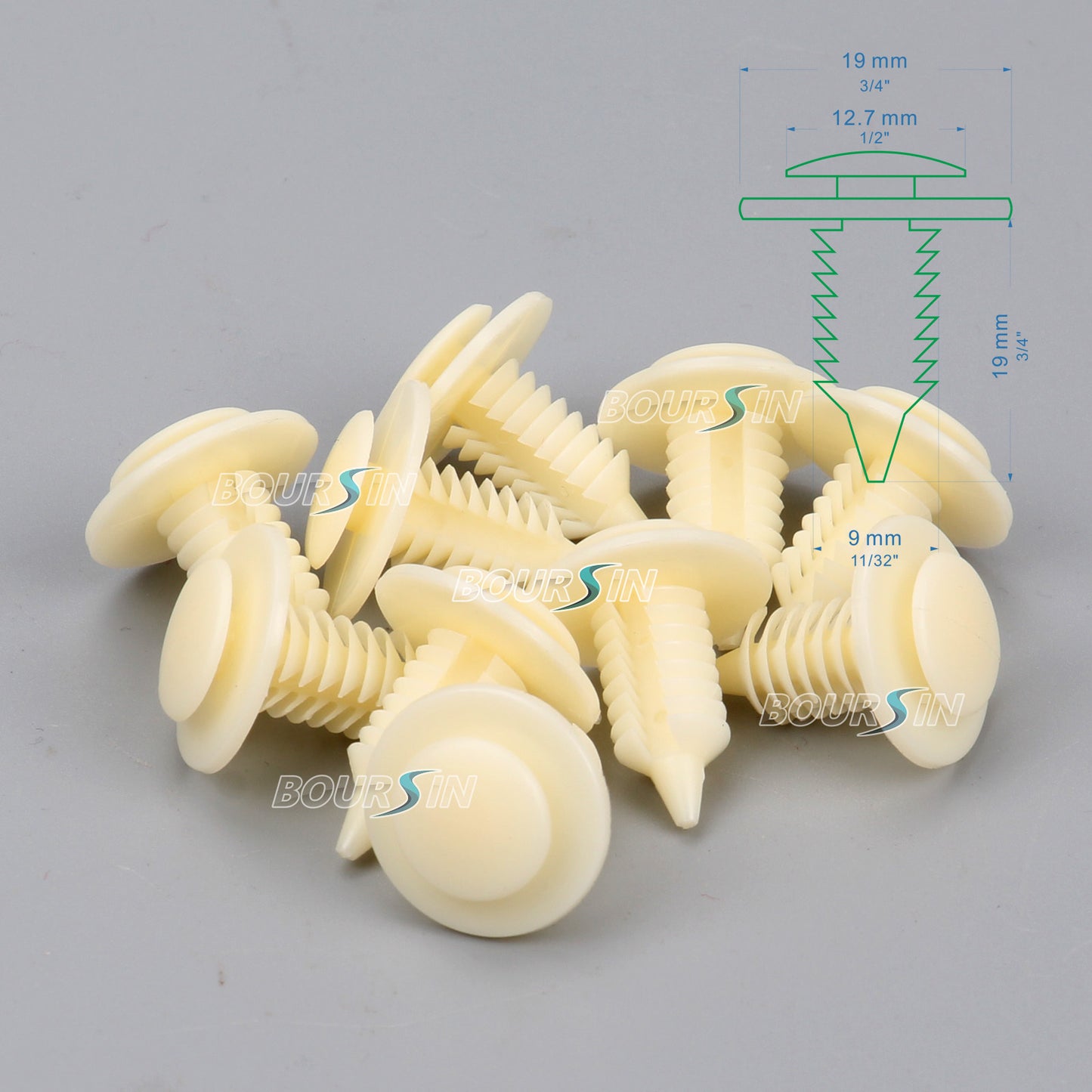 50 Pcs, Nylon Door Panel Clips Fasteners Fits for Dodge for Ram 1500 2500 3500 Pickup Q