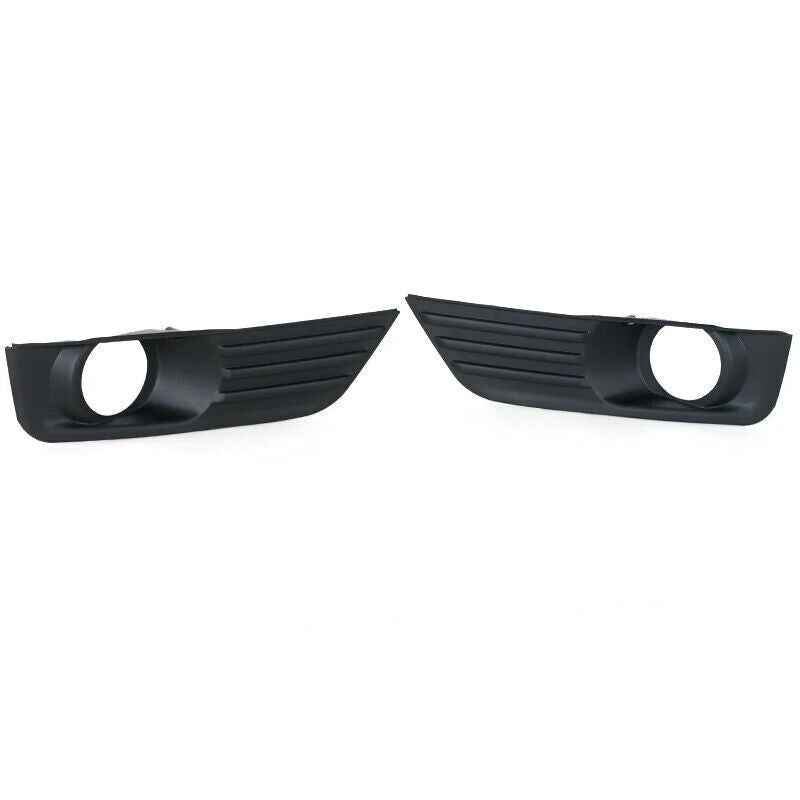 For Focus MK2 II 2005-2007 Black Car Front Bumper Fog Light Cover Pair v