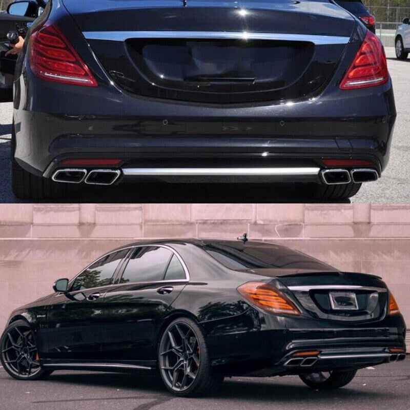 for Mercedes for Benz AMG E S Class E63 S63 W212 W222 Exhaust Tail Pipe Muffler Tip Q