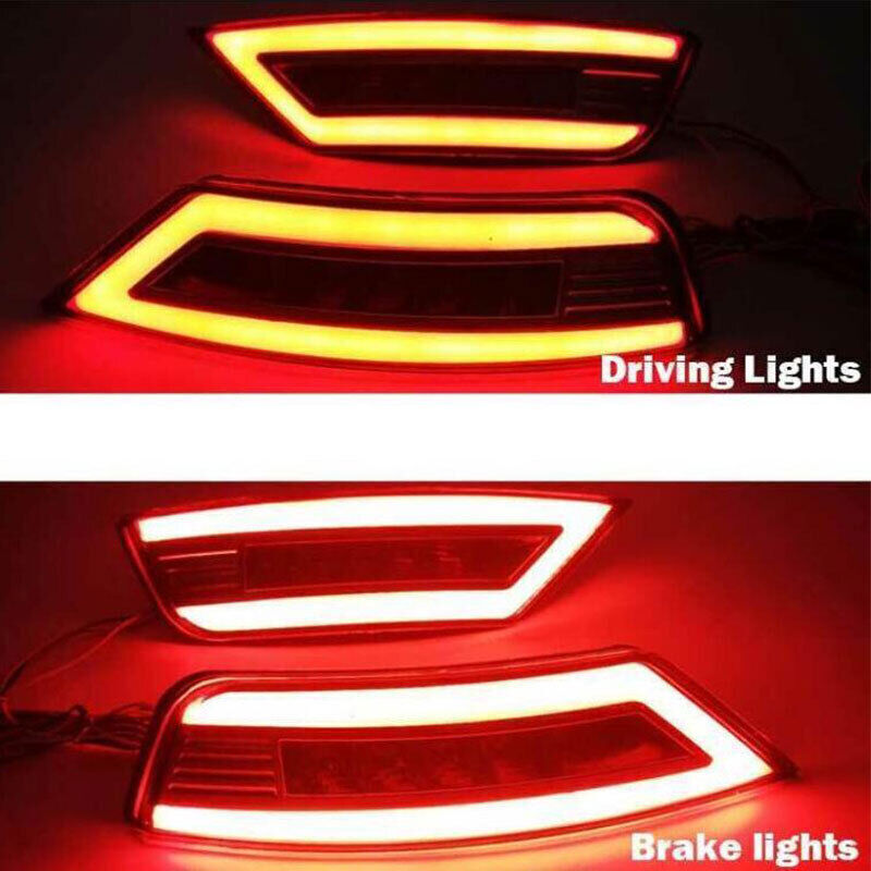 for Ford Escape Kuga 13-2019 Rear Bumper Light Fog Lamp LED Turn Signal Refit 2X