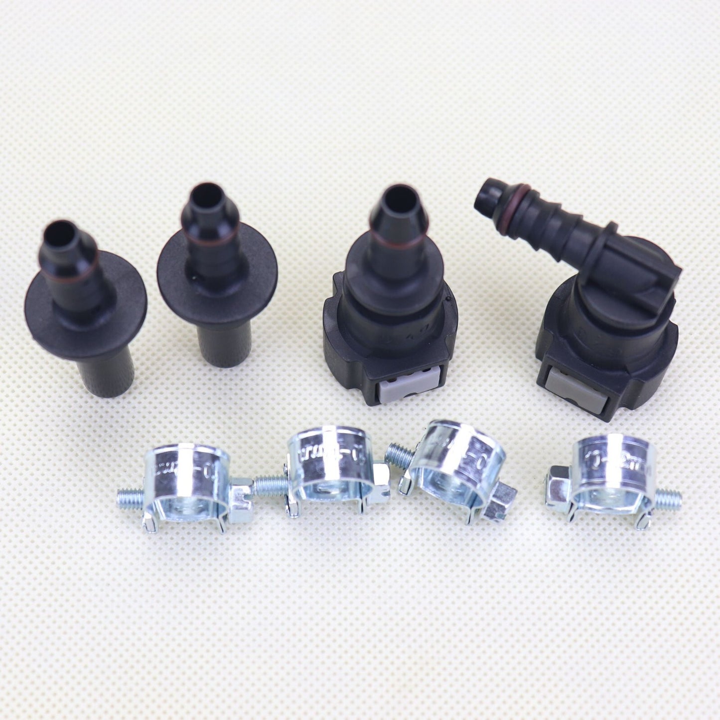 NEW 2 pairs Nylon Fuel Line Quick Connect Release Hose 9.49mm SAE 1/4 6mm