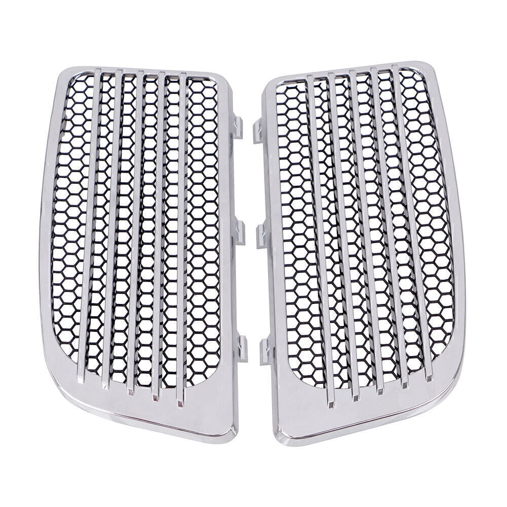 Chrome Radiator Grills&Screens for Harley Electra Glide Low Ultra Limited FLHTKL Q