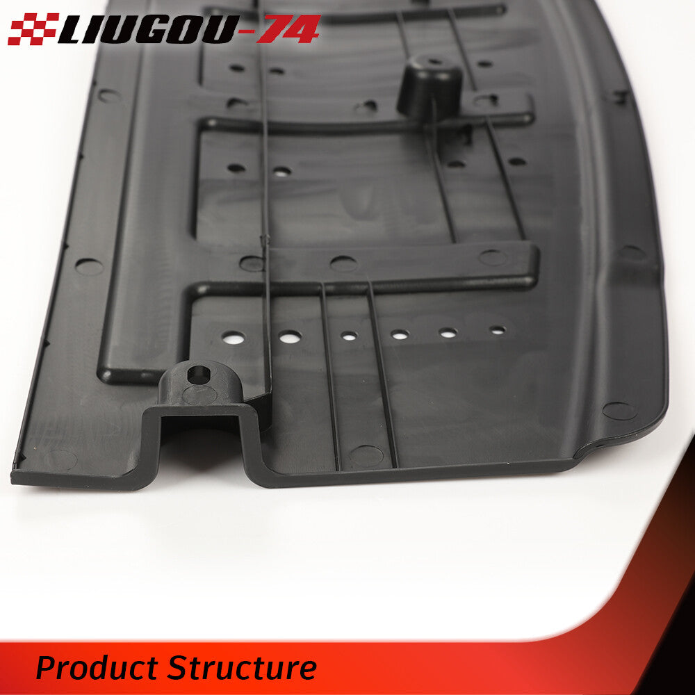 Black front engine splash guard suitable for 2010-2012 for Hyundai for Genesis Coupe 2-door- v